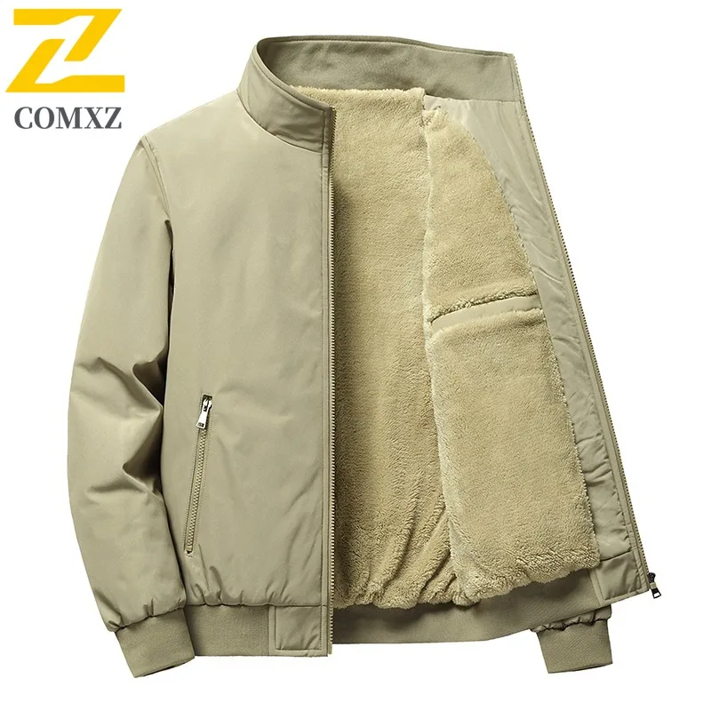

COMXZ Men Bread Jacket Classy Luxury High-End Branded Business Banquet Camping Padded Jacket Office High-Quality Winter Jacket