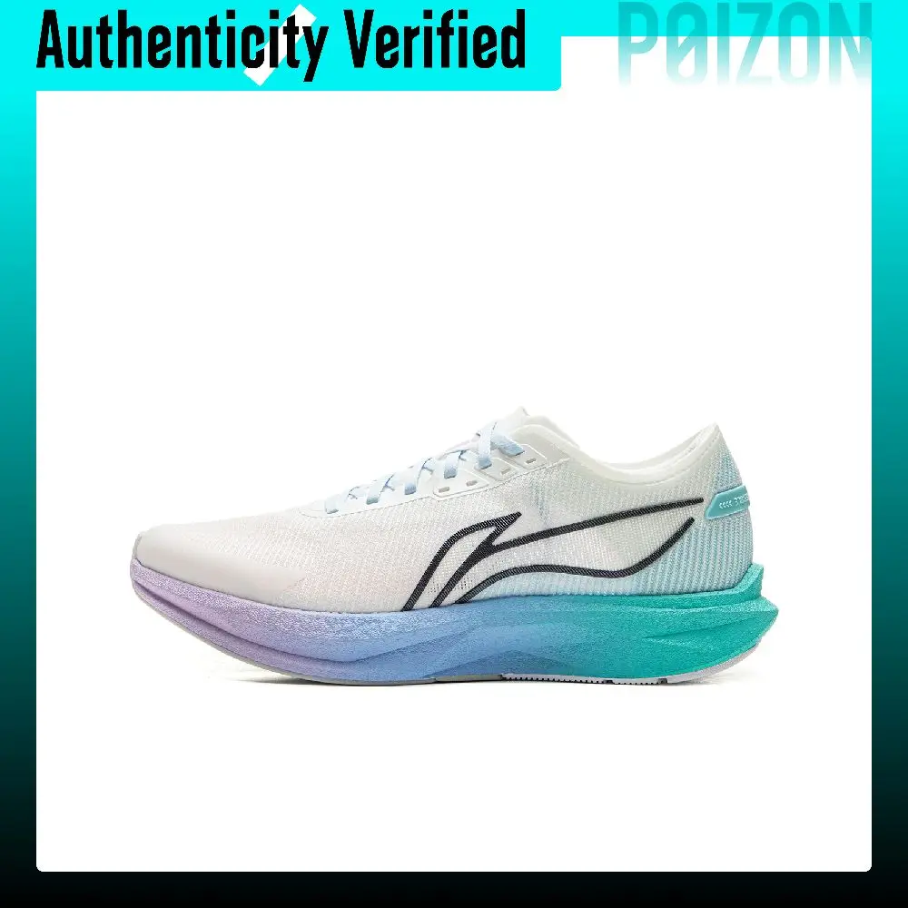 Li Ning ZhuiFeng Cushioning Breathable Support Low top Physical Fitness Test & Exam Running Shoes Men's White Green ARPV007-16