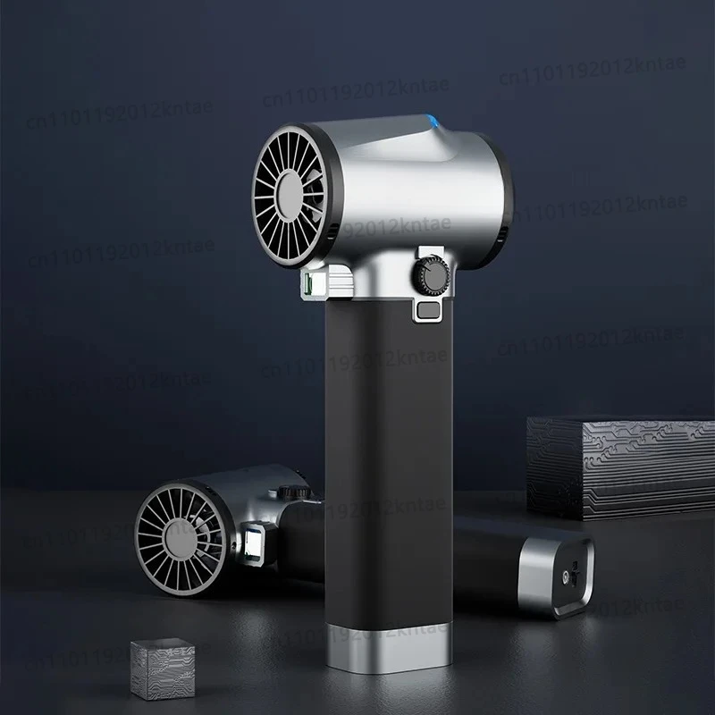 Handheld Hair Dryer Light Four Wind Speed Dust Combustion Turbine for Car Home Hotel Featuring Battery Plastic Construction