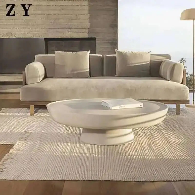 Round Table Decoration Simple Coffee Photo Album Clear Modern Coffee Table Service Computer Mesa Auxiliar Living Room Furniture