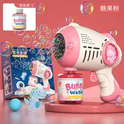 Macchina per bolle di sapone LED luce elettrica astronauta pistola a bolle giocattolo forniture per esterni giocattolo per bolle di nozze regalo di compleanno per bambini