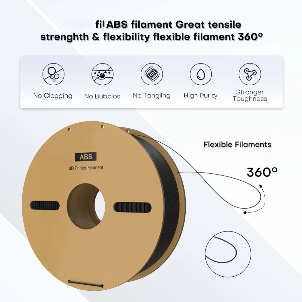 خيوط طابعة ABS ثلاثية الأبعاد خيوط طباعة ثلاثية الأبعاد Abs 1.75 مم 2.85 مم 1 كجم 2.8 كجم #5