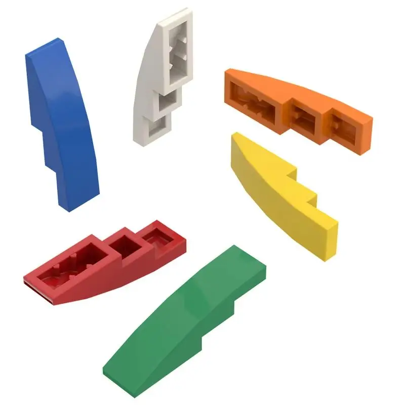 10PCS 61678 11153 Hang Gebogen 4x1 Block Moc Farbe Zubehör Kompatibel mit Ziegel DIY kinder Spielzeug montage Teile