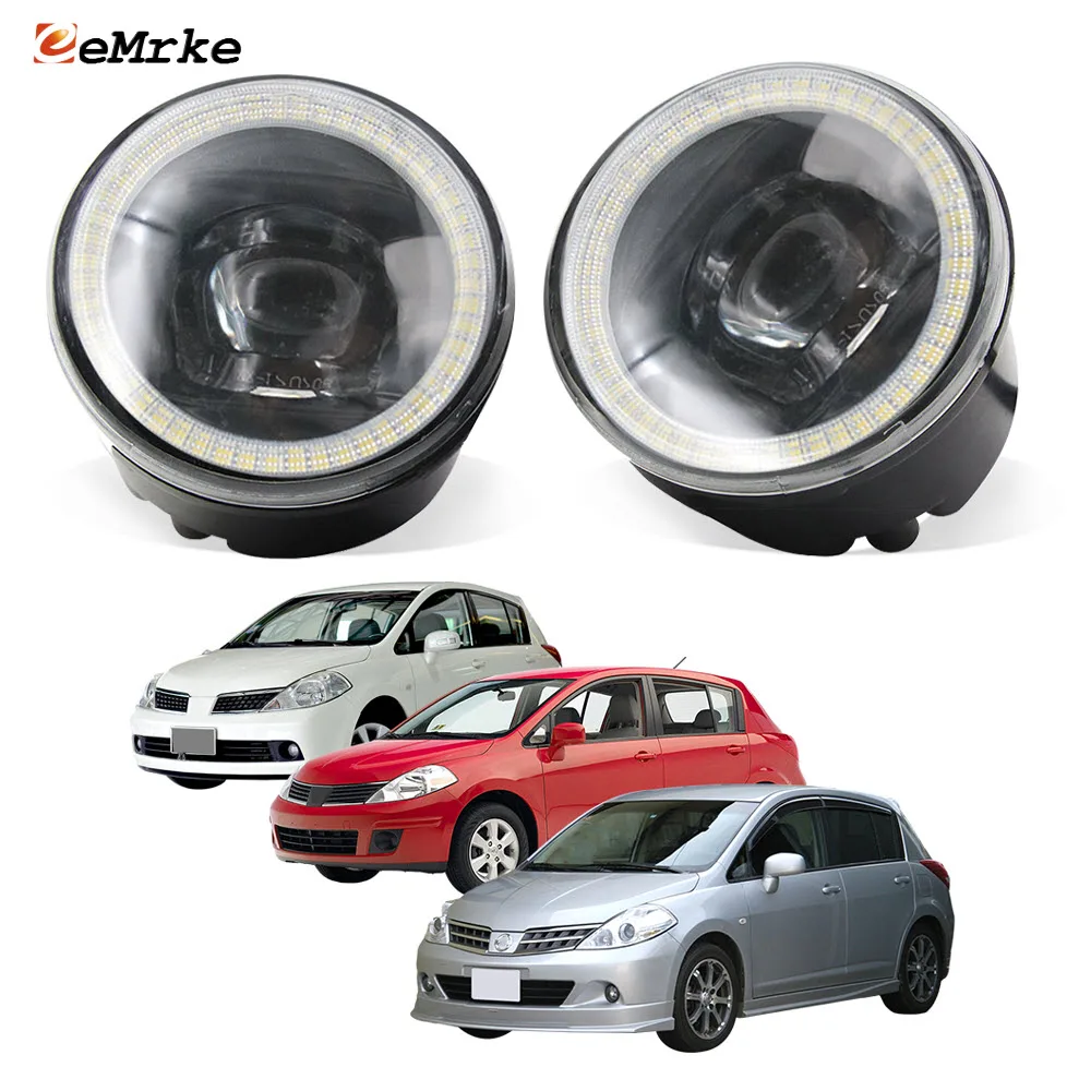 

Пара дневных фонарей, противотуманные фары для Nissan Tiida Versa C11 SC11 Tiida Latio 2004-2011