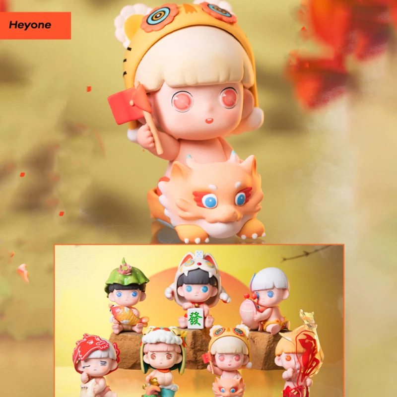 

Original Heyone YEAR OF THE DRAGON Series Surprise Blind Box Cartoon Designer Dolls Mistery Figure Kawaii Trendy Girls Holiday