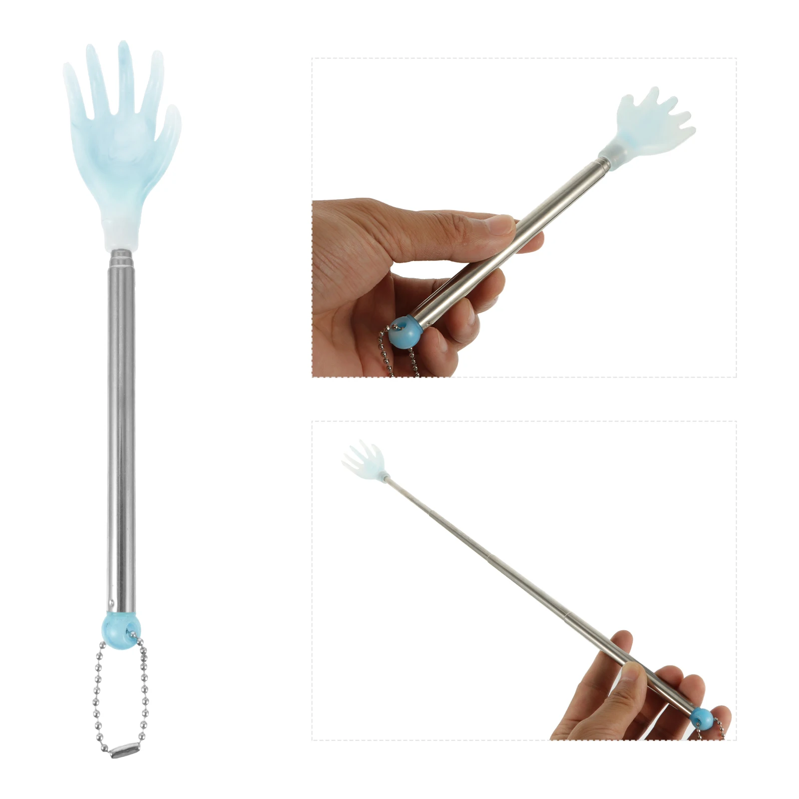 

6 Pcs Retractable Back Scratcher Plastic Extending Body Scraper Long Enough Itch Relief Durable Stainless Steel Ideal Pregnant