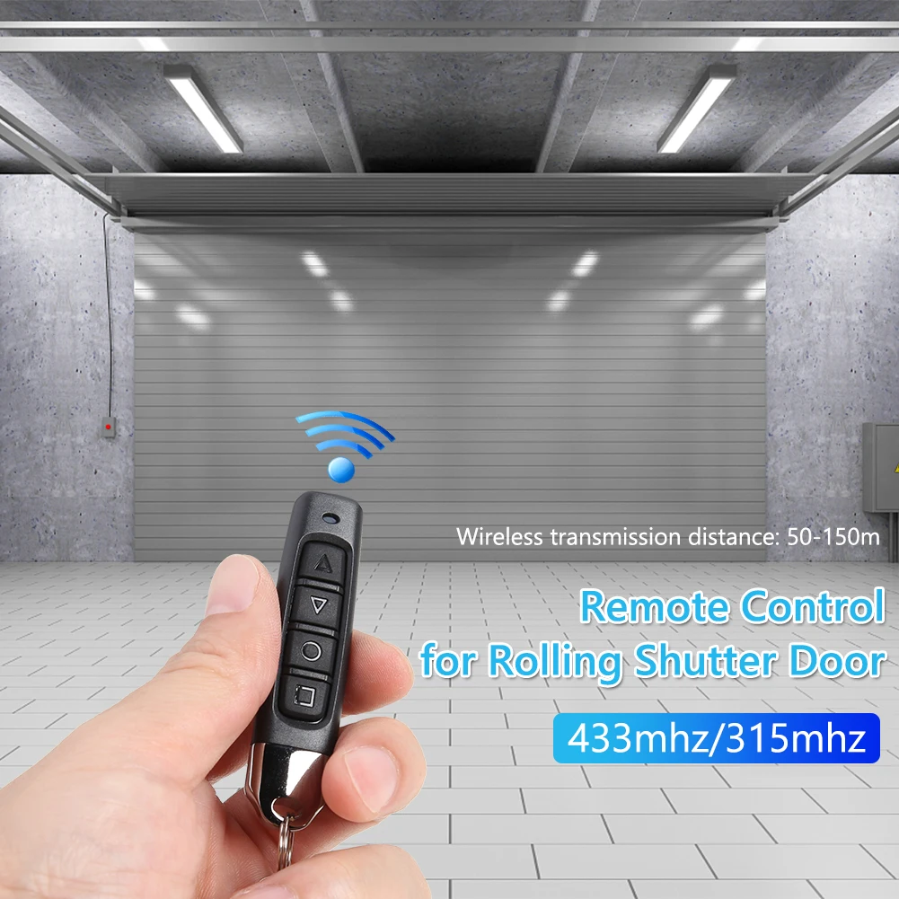 1/2Pcs Cloning Code Car Key 315/433MHZ Clone Learning Code Car Key 4 Keys Auto Copy Remote Control Electric Garage Door Opener
