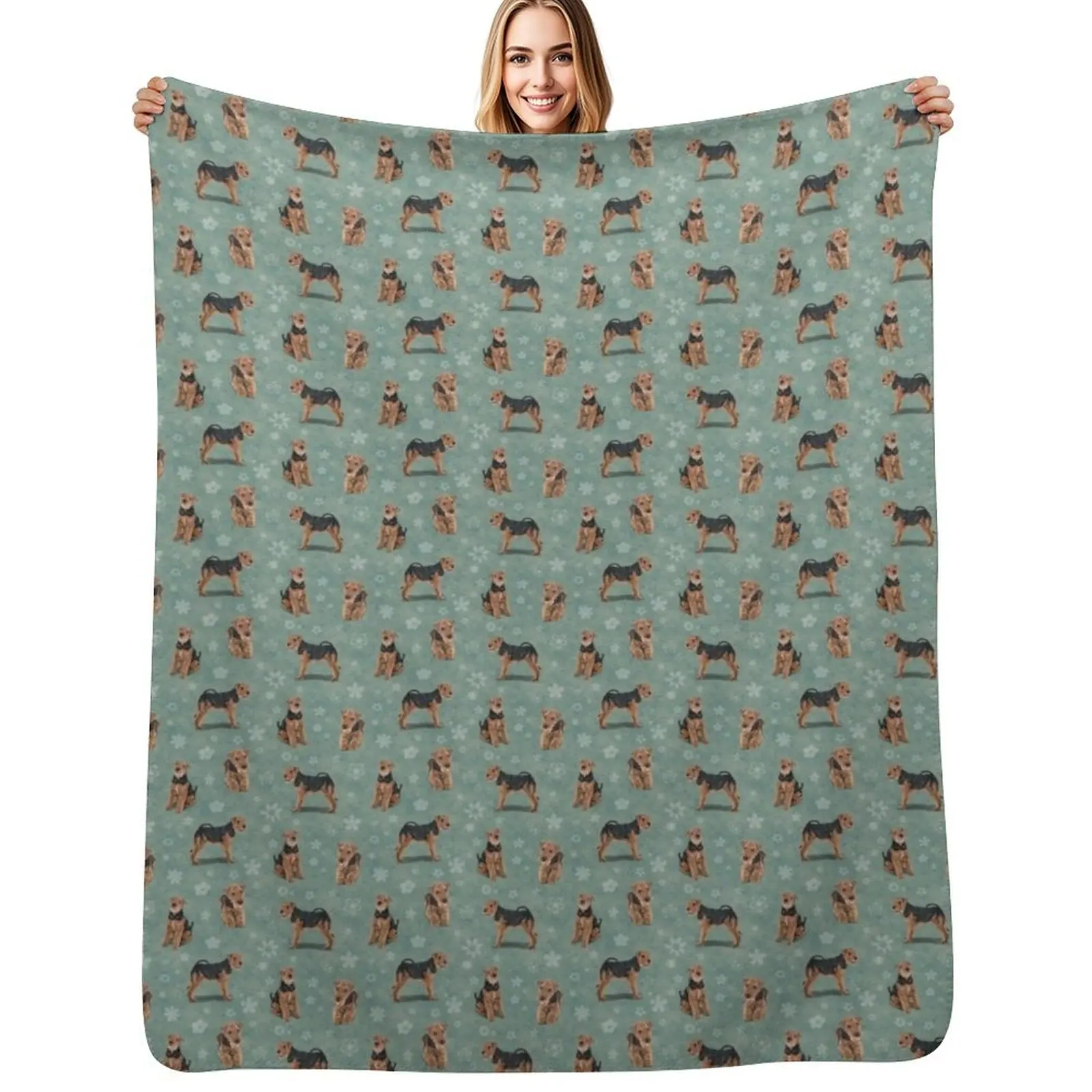 

The Welsh Terrier Dog Throw Blanket Beautifuls Soft Beds Sofa Throw blankets ands Blankets