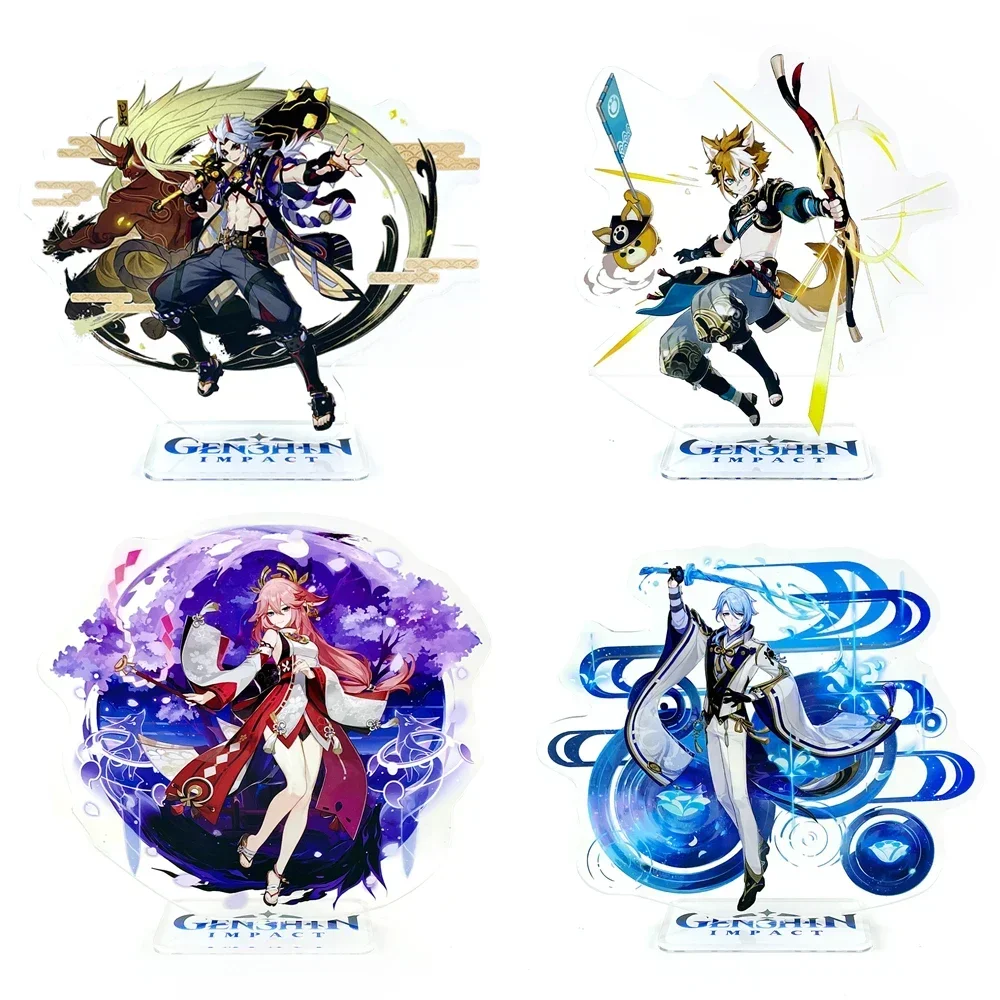 Genshin Impact Inazuma personajes Arataki Itto Gorou figuras acrílicas standee egsae astral3