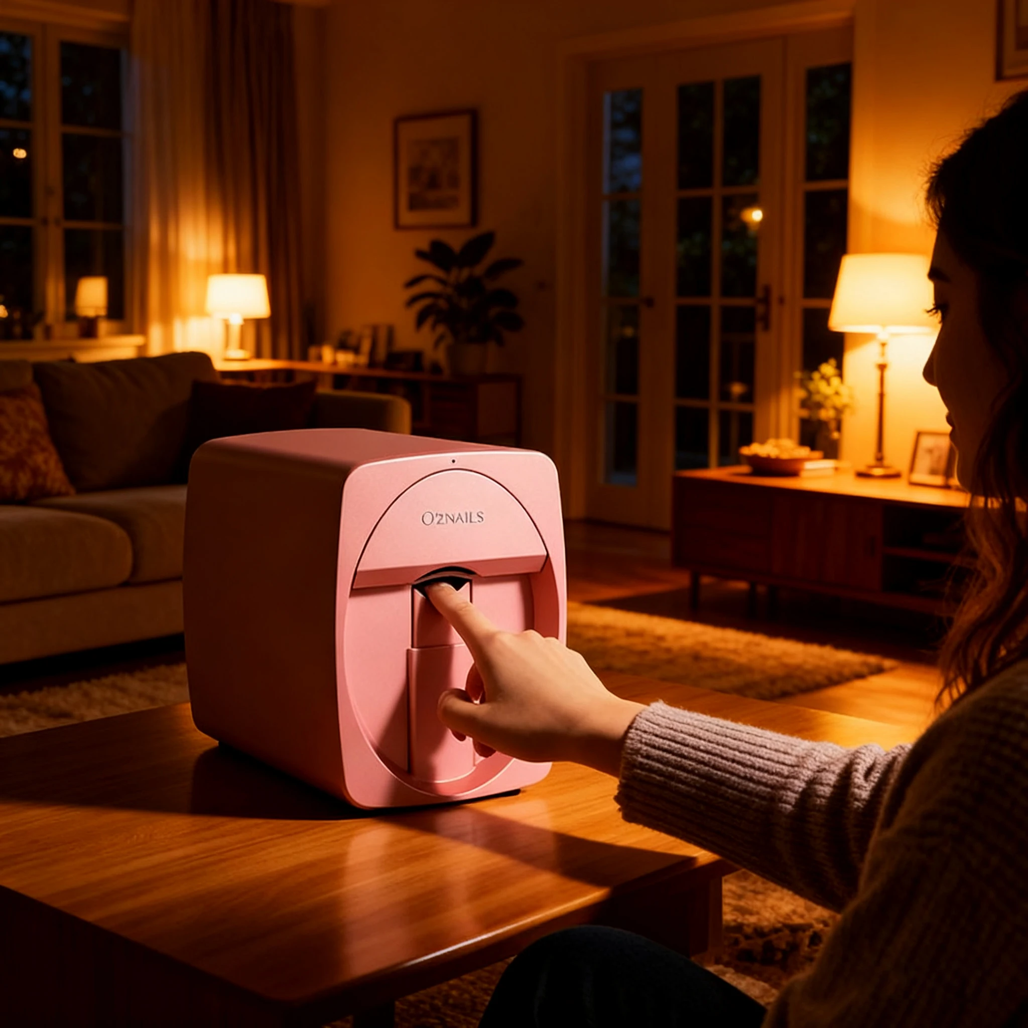 

O2Nails The Ultimate Nail Solution:3D Printer with 2400DPI&Mobile App.Achieve Perfect,Professional-Grade Nail Art at Home Easily