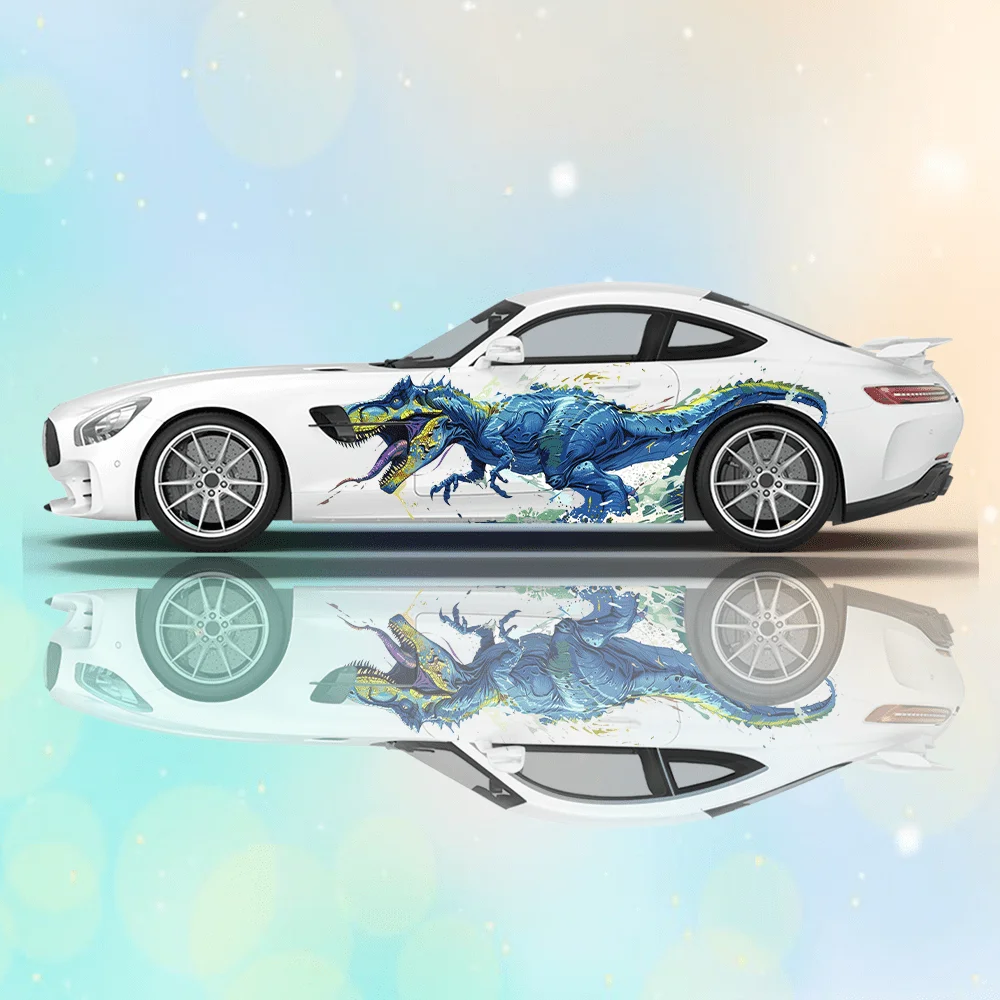 

Tyrannosaurus Rex Gear Car Vinyl Wraps Decal Self-adhesive PVC Sticker Suitable for Trucks SUV Decoration Auto Accessories Gift