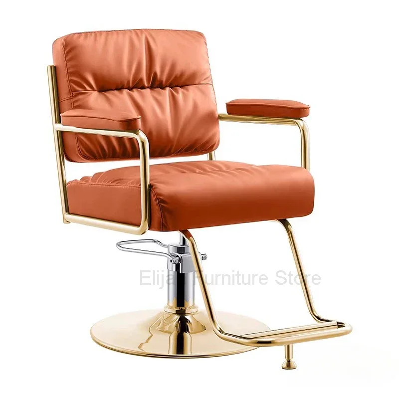 

Comfortable Stool Barber Chairs Cosmetic Vanity Luxury Hairdresser Barber Chairs Swivel Silla De Barbero Salon Equipment