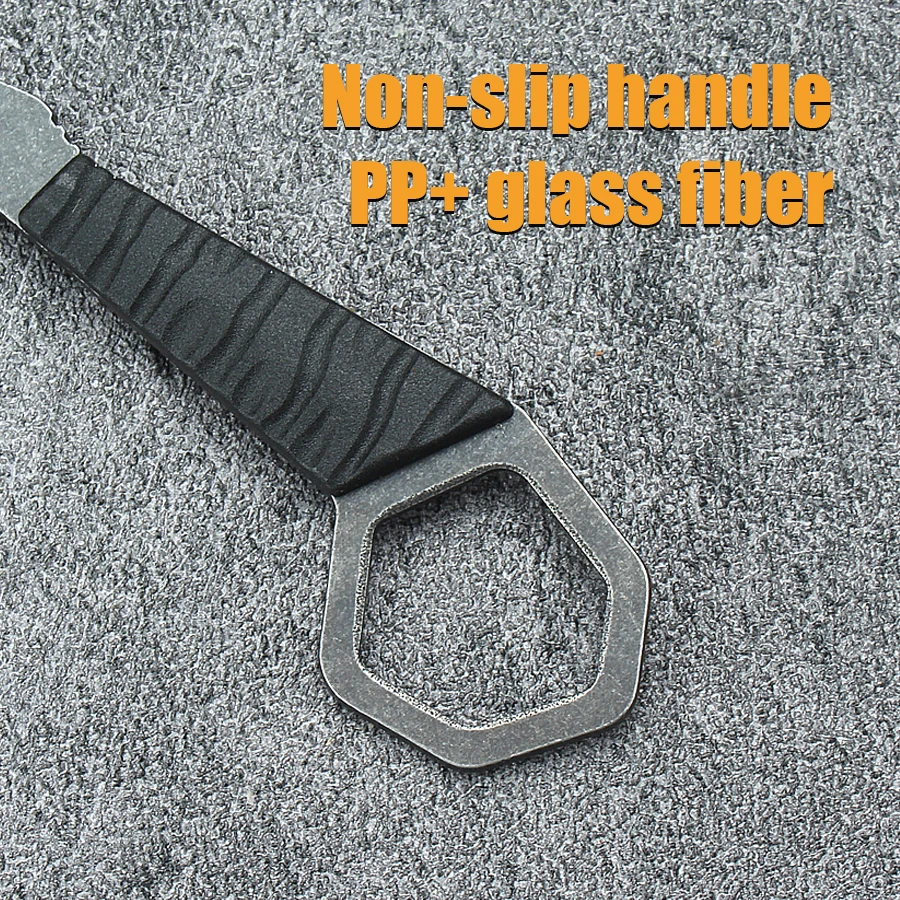 سكين الرقبة سكين جيب صغير الرقبة EDC المحمولة سكينة تكتيكية K غمد سكينة للاستعمال الخارجي الدفاع عن النفس سكين مستقيم