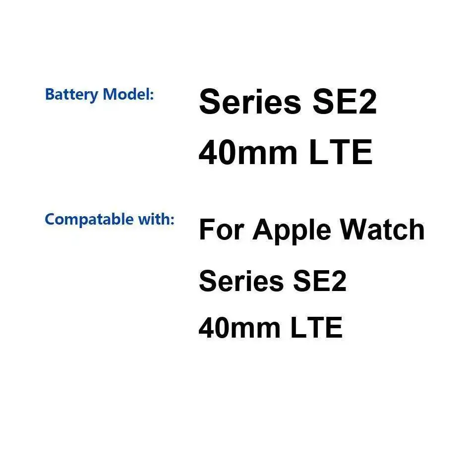 

Надежный источник питания для Apple Watch Iwatch Series SE2 40 мм Lte Батарея Nan Длительная производительность