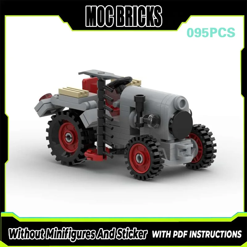

Конструктор MOC: Модель городского автомобиля и ретро-сельскохозяйственного трактора. Модульные технологичные блоки. Подарки к праздникам. Набор для сборки. Детские игрушки.