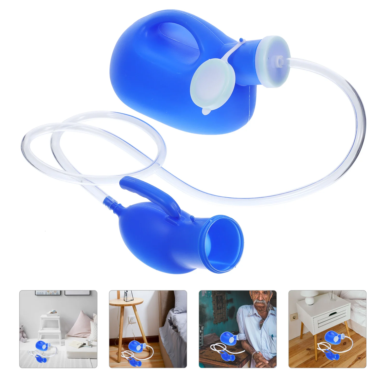 

2000ml Elderly Portable Urinal Bottle Spill Proof Leak Proof Anti Odor Cap Graduated Measurements Car Travel Pee