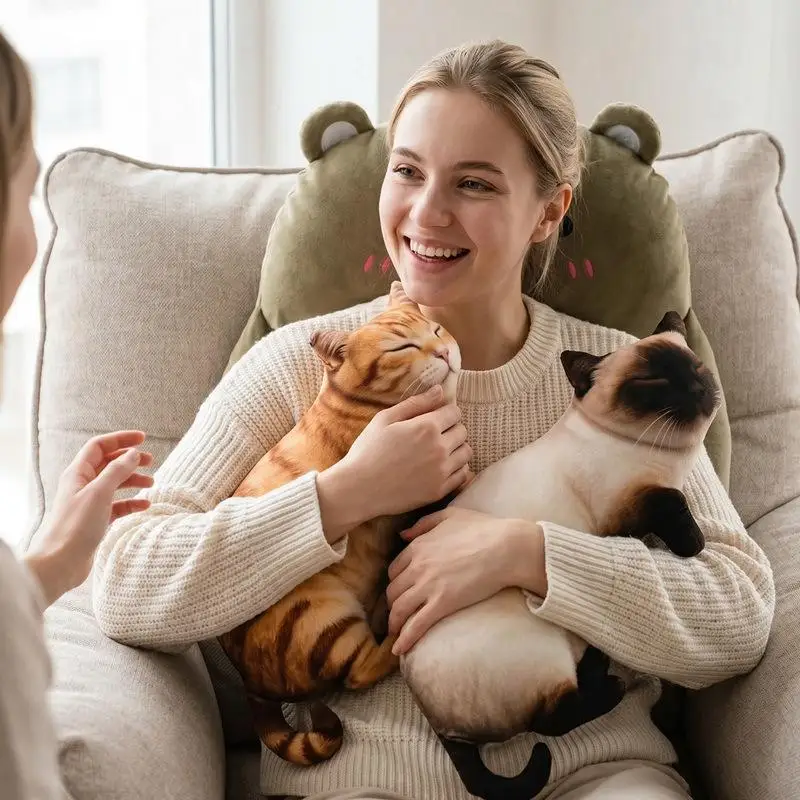 Realistic Pig Stuffed Plush Pillow Soft 3D Printed Hypoallergenic Fabric Cute Throw Pillow for Sofa Kids Birthday Gift