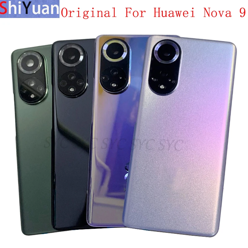 

Battery Cover Rear Door Housing Case For Huawei Nova 9 Back Cover with Camera Frame Lens with Logo Replacement Parts