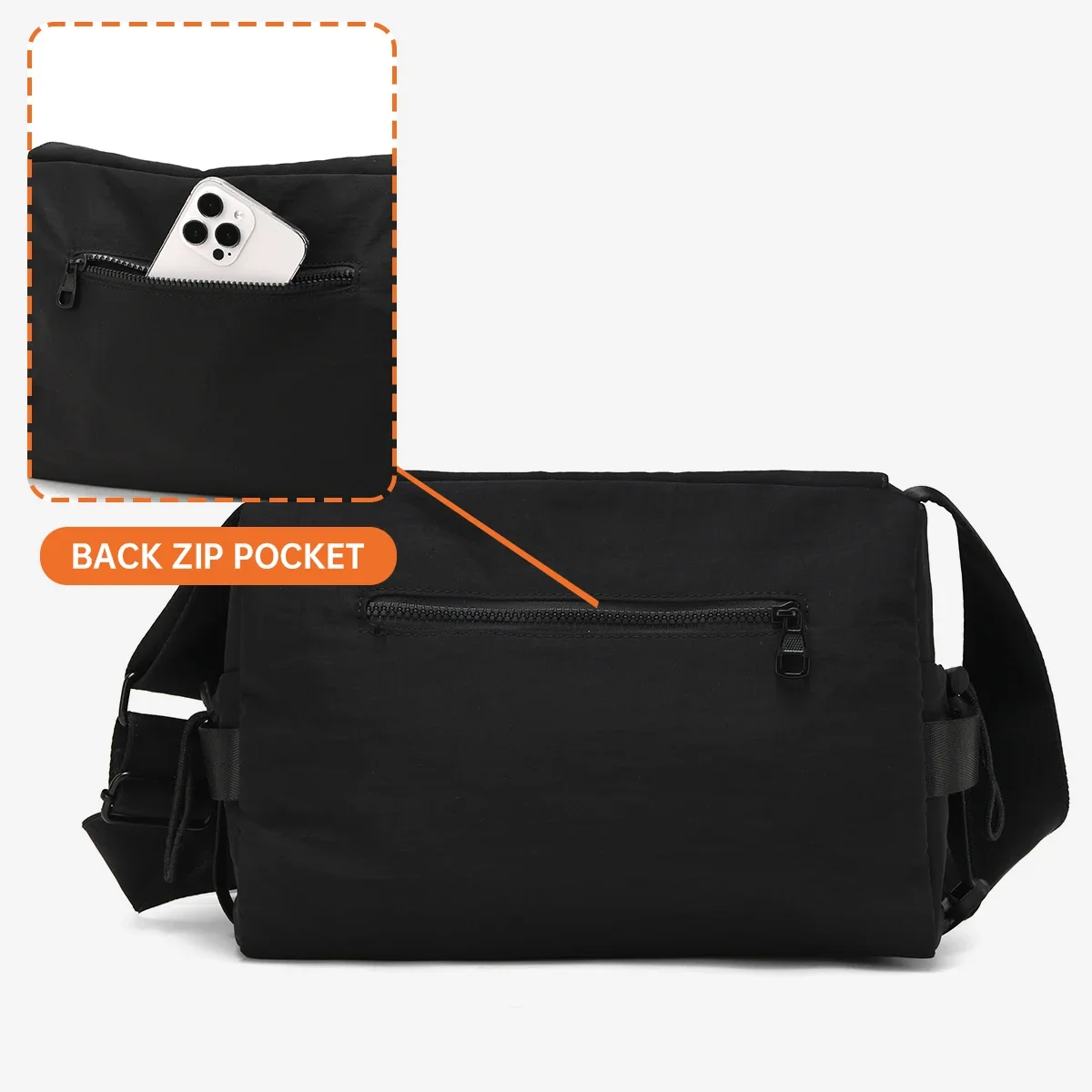 Men's Shoulder Bag Work Clothing Tablet Crossbody Bags Casual Cross-Shoulder Messenger bag 2025 New Black College Student Bolsa