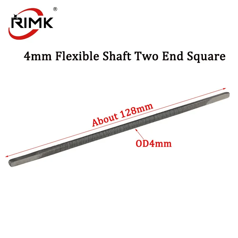 RC Boat Hight Quality 4mm Flexible Shaft Two End Square Length About 128mm Flex Cable for RC Boat