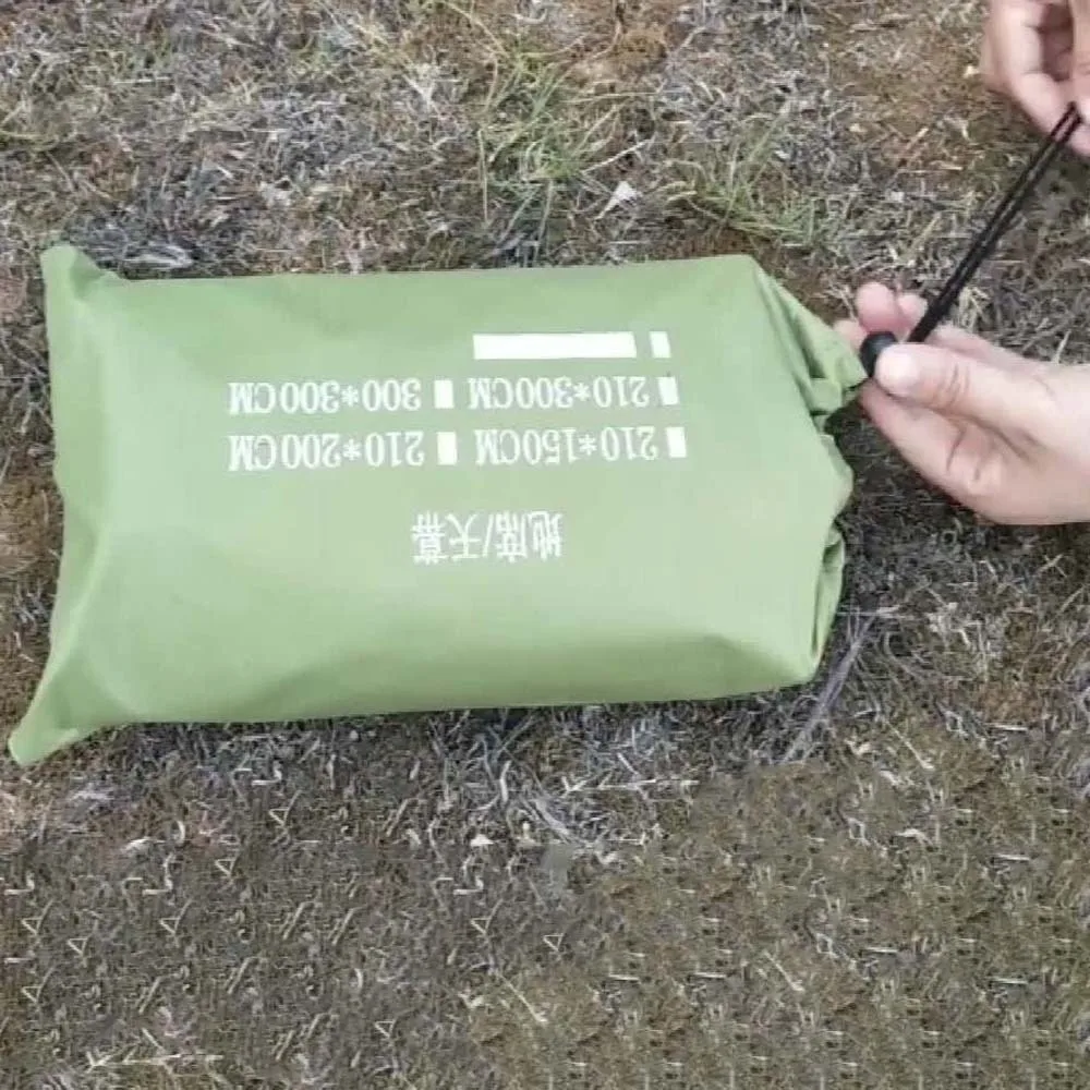 

Waterproof Camping Floor Tarp Oxford Cloth 210x150CM Camping Moisture-proof Mat Ultralight Multi-function Car Sunscreen Cloth