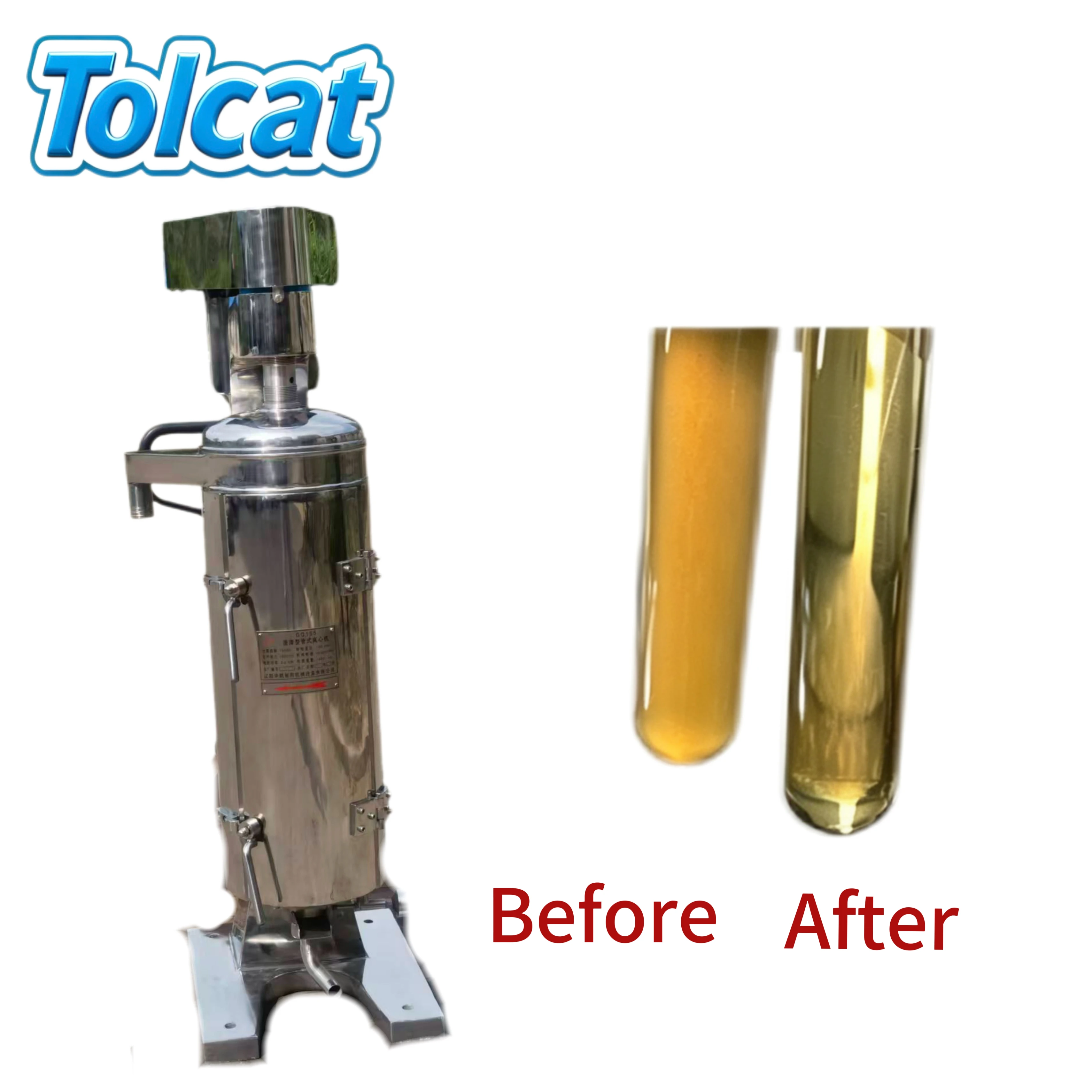 Oil Water Tubular Virgin Coconut Centrifugal Oil Separator