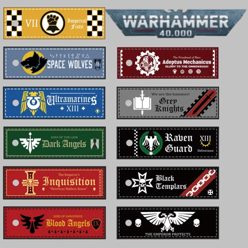 Écussons de moral des Forces Armées Impériales Starforged Warhammer 40K, autocollants décoratifs pour sacs à dos et vêtements, accessoires de dessin animé