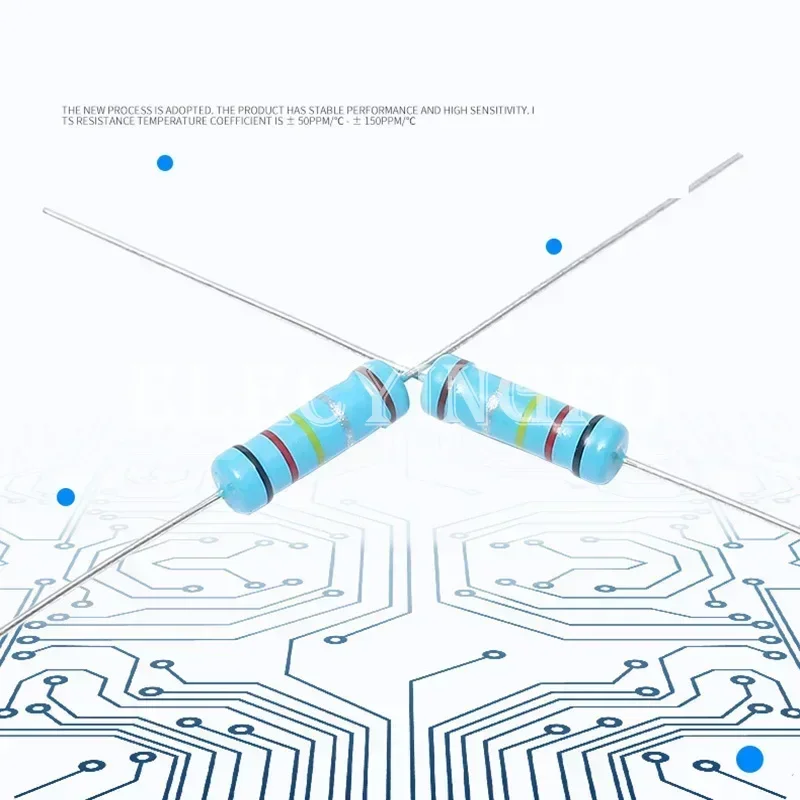 20 stuks 2W Metaalfilmweerstand 1% 0R - 2.2M 2.2 10 100 120 150 220 270 330 390 470 1K 2.2K 4.7K 10K 15K 22K 47K 100K 470K 1M ohm