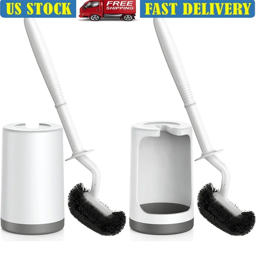

Изогнутый держатель для туалетной щетки, набор скрубберов для глубокой очистки, компактный дизайн, экономия места, небольшая ванная комната, использование на колесах