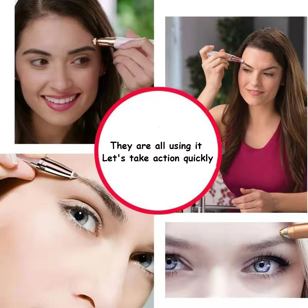 Recortador de cejas eléctrico moldeador de cejas removedor de vello facial para mujeres afeitadoras de cejas automáticas cuchillo de bolsillo herramientas de maquillaje