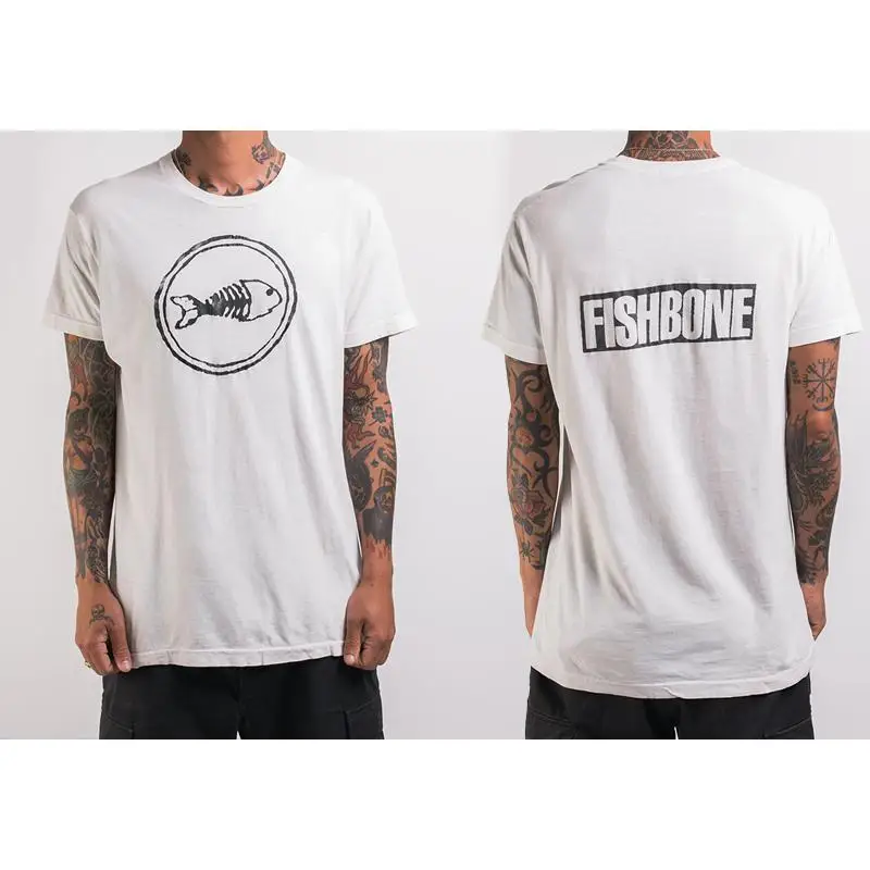 Fishbone Fishbone Band Rock American Casual Loose Vintage Retro Direct Injection Men's and Women's T-Shirt Short Sleeve New