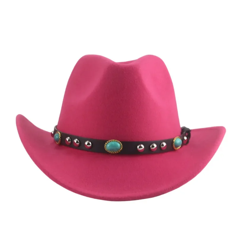 Hats for Women Fedoras Cowboy Hat Western Cowboy Cowgirl Casual Belt Band Man Hat Male Women Fedora Hat Sombrero Vaquero Hombre