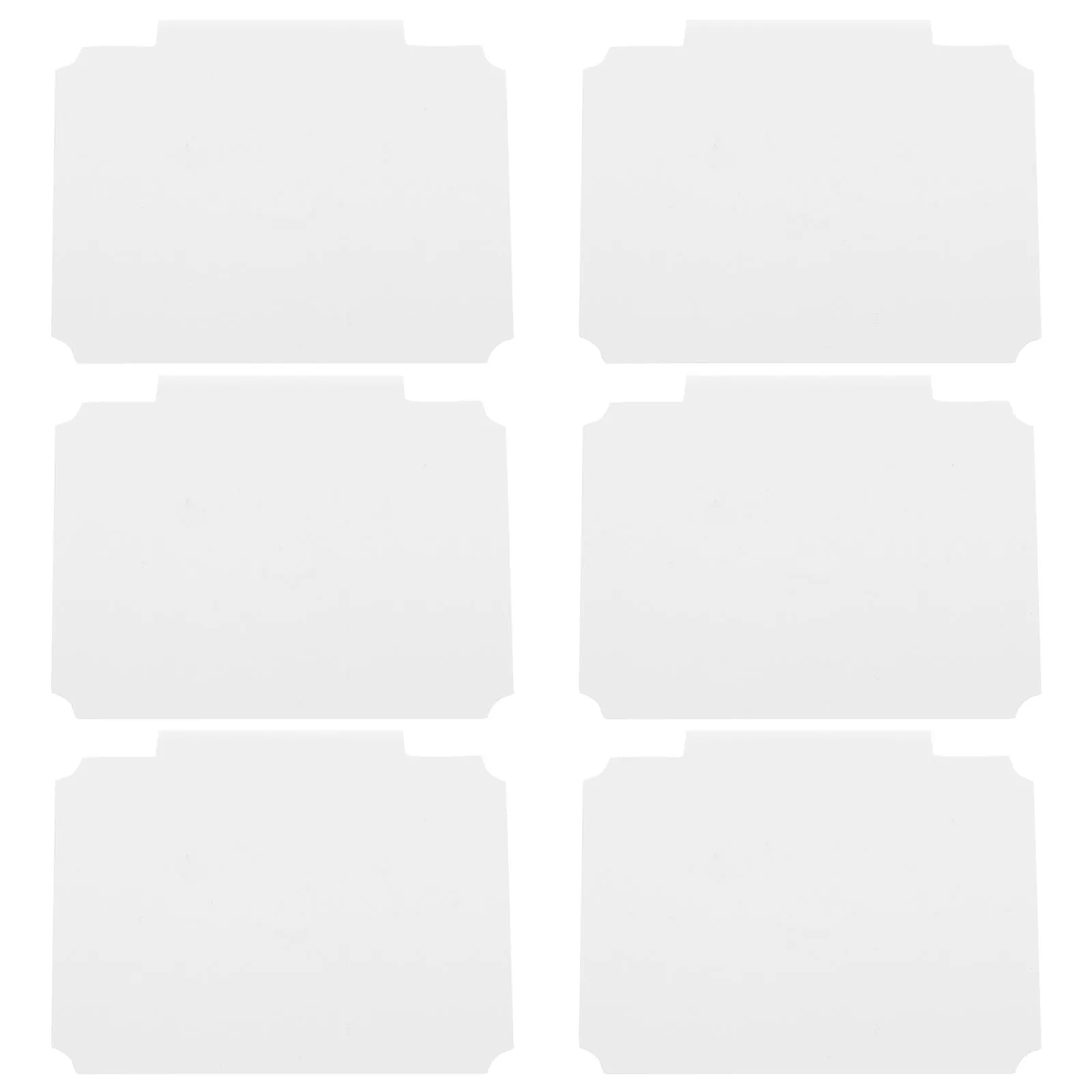 

8 Pcs Bin Labels Clip on Holder Hanging Basket Storage Markers Square Office Organization