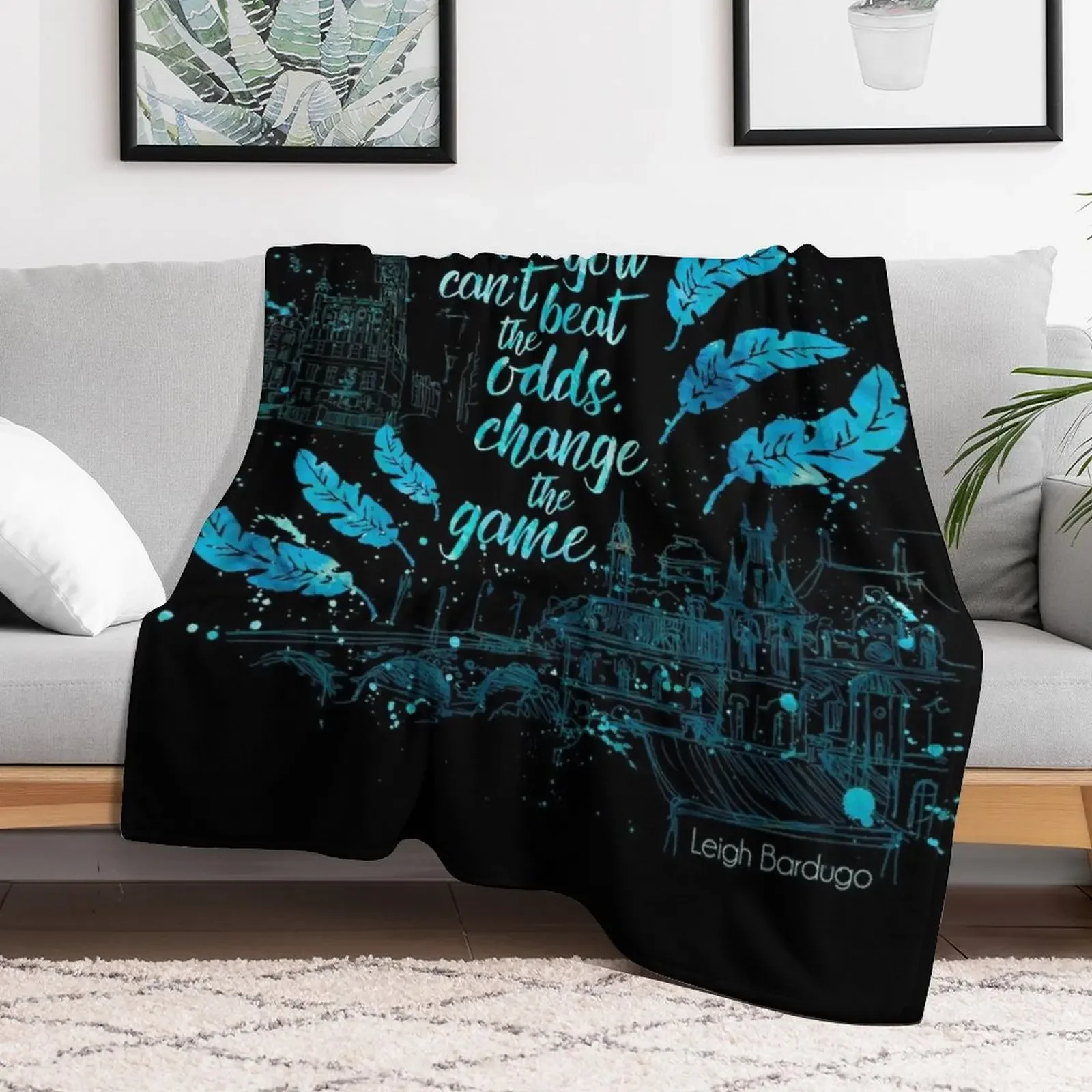 When you can't beat the odds, change the game.Kaz Brekker. Six of Crows. Throw Blanket Cute Extra Large Throw Warm Blankets
