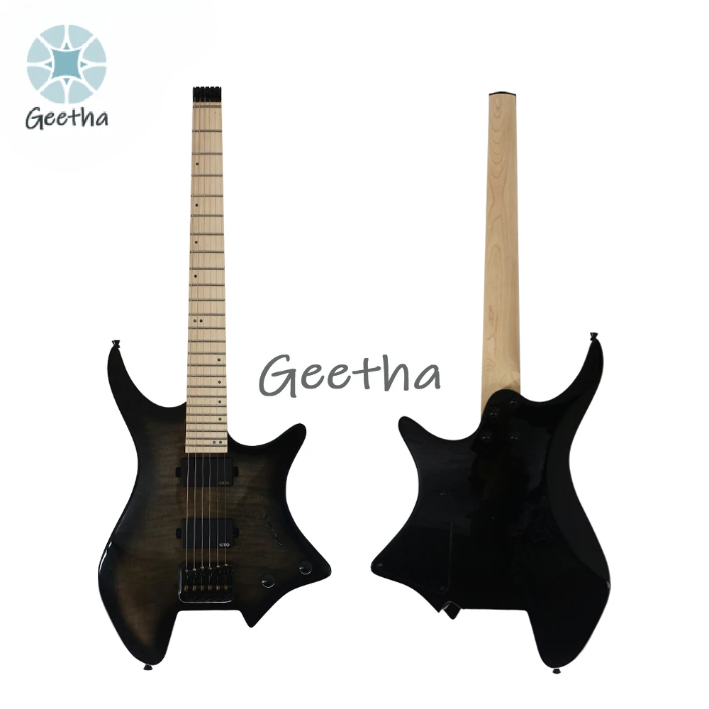 KG-30 تصميم شعبي بالجملة غيتار كهربائي خشبي مقطوع الرأس للمبتدئين جيتار كهربائي صوتي
