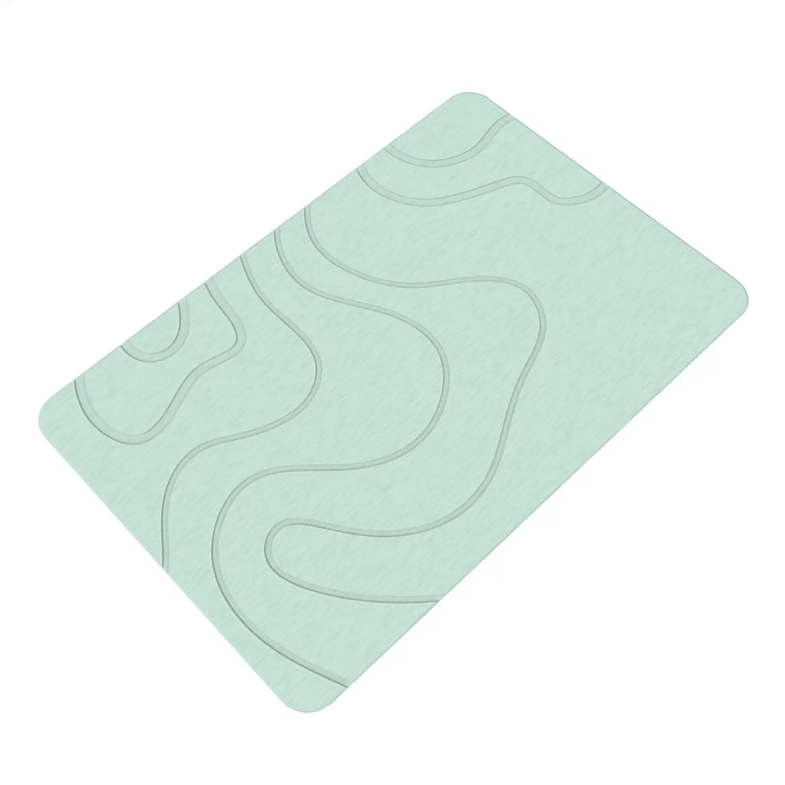 Absorbent Stone Bath Mat Fast Dry Shower Mat Quick Drying Diatomite Stone Shower Mat Entryway Rugs Indoor Non-Slip Washable Door
