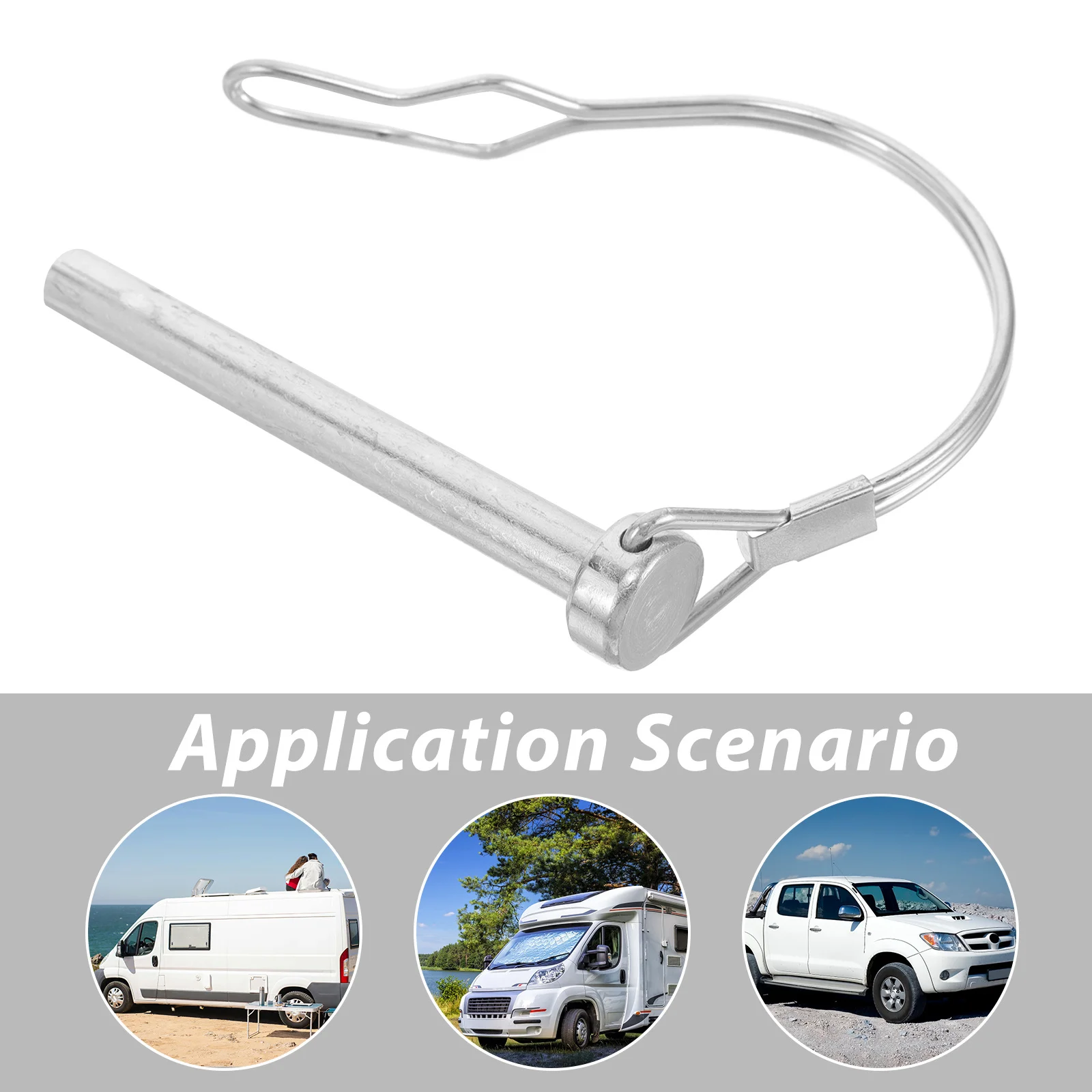 Trailer Hitch Lock Pin Metal Construction Strong Durable Precision Craftsmanship User Friendly Operation Safe Reliable Towing