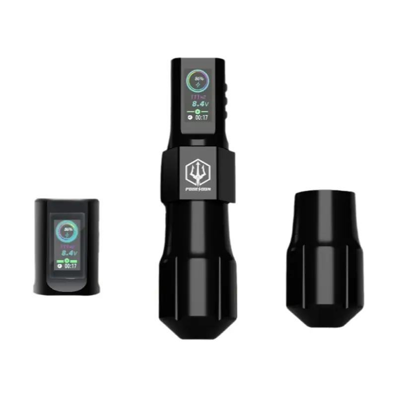 Kit de tatuagem ou tatuagem machnie poseidon novo kit de caneta de tatuagem legal para maquiagem permanente kit de máquina de tatuagem sem fio kit de arma de tatuagem