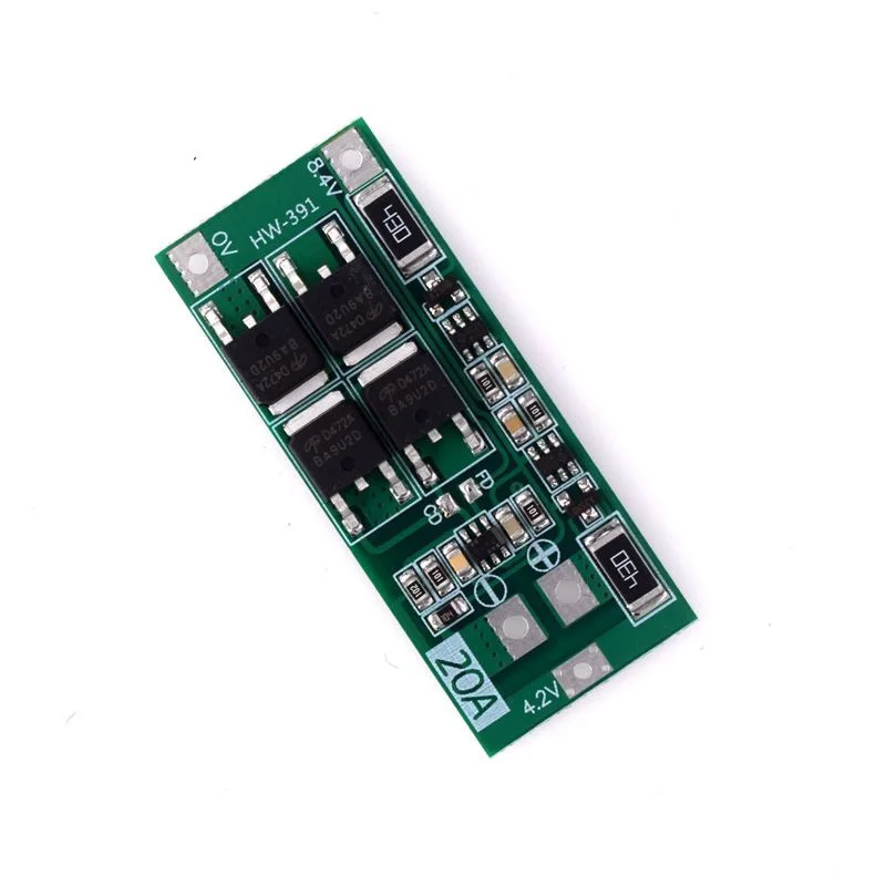 Novo 20a 2s bms carregador 18650 li-ion bateria de lítio equilíbrio placa de proteção