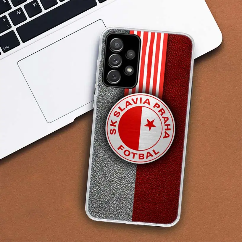 Sk Slavia Praha Czech Republic Phone Case For Samsung Galaxy A55 A54 A53 A52 A15 A14 A13 A12 A35 A34 A33 A32 A25 A24 A23 A22 A04