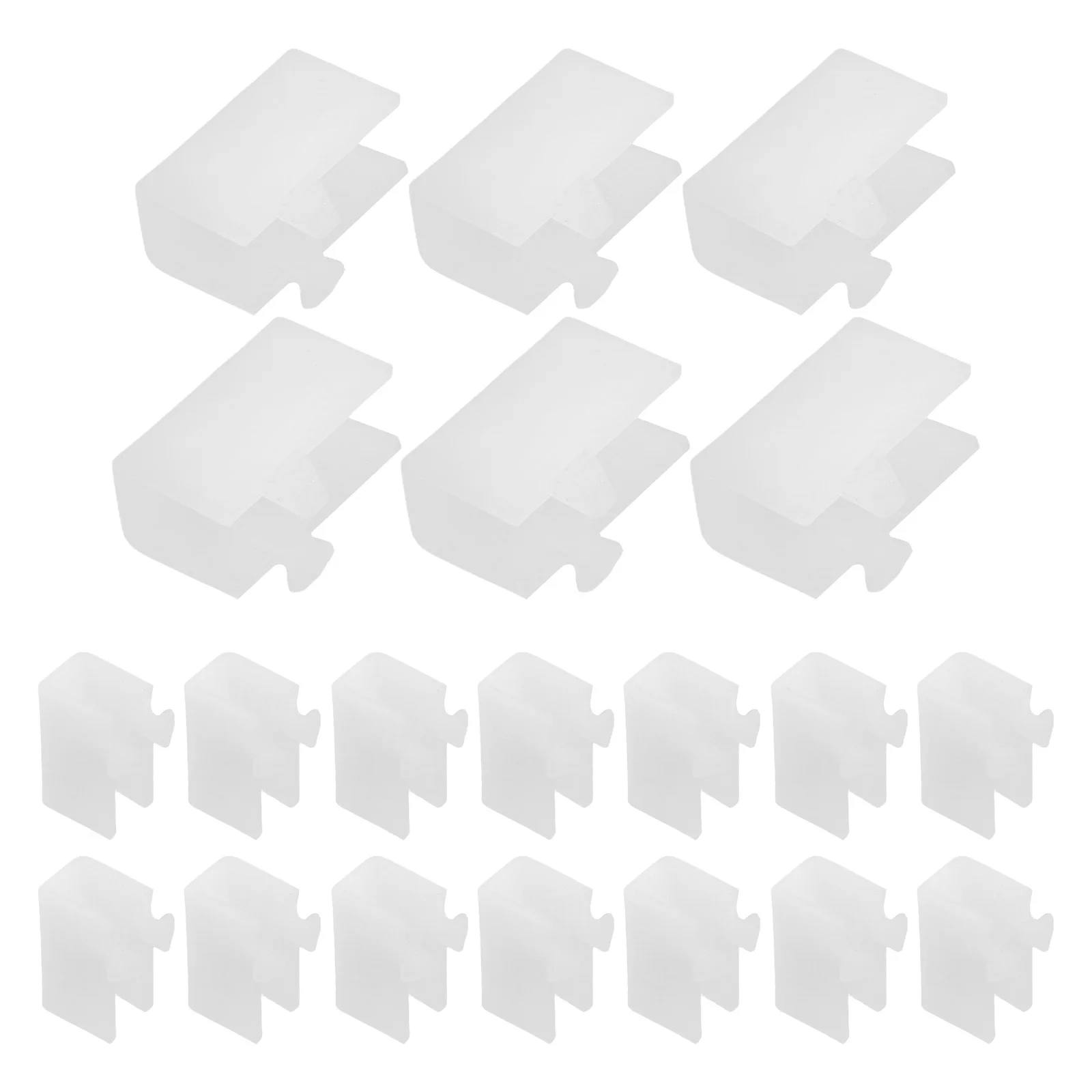 

20Pcs Durable Plastic Shelf Clips for Office File Cabinets Quick Install No Tools Required 4mm Brackets for Shelves