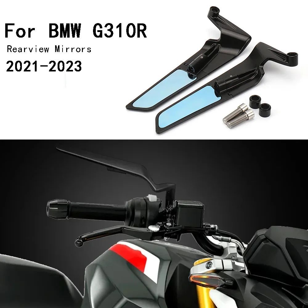 

360° Rotatable Adjustable Rear View Mirror Aluminum Motorcycle Universal Rearview Mirrors New 2021 2022 2023 For BMW G310R G 310