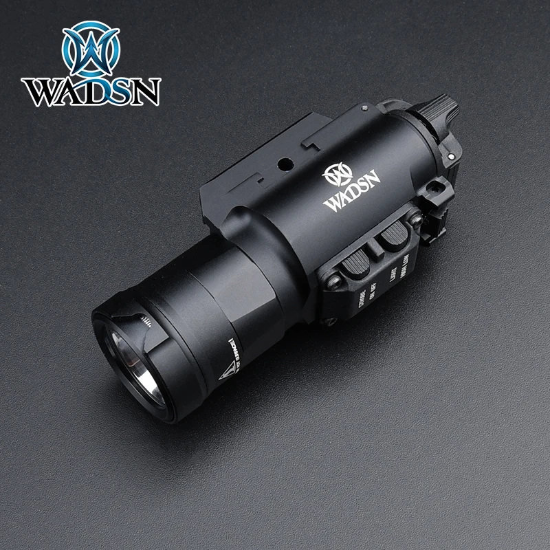 WADSN Tactic XH35 Weapon light High/Low Adjustment Dual Output Whitelight 800lm Ultra-High Power Strobe Flashlight X300 X300U