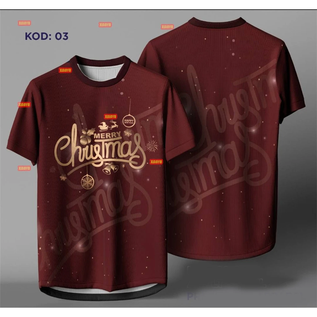 2026 Merry Christmas And Happy New Year Graphic T Shirts Funny Design Xmas Gifts Clothing Reindeer T-Shirt Snowflake Elk Tshirt