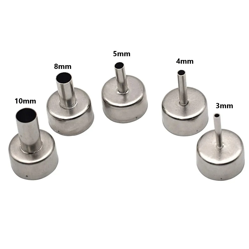 Hot Air Station Nozzle Fittings Replacement Spare Parts 22mm 3mm/4mm/5mm/8mm/10mm 5pcs For 858D 8586 For 878 878D Set Welding
