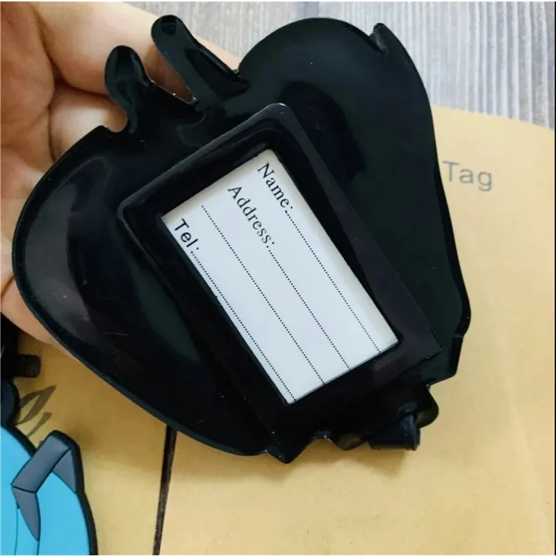 Hatsune Miku Luggage Tags Backpack Decoration Cartoon Portable Label Girl ID Address Holder Anime Baggage Identification Hanging