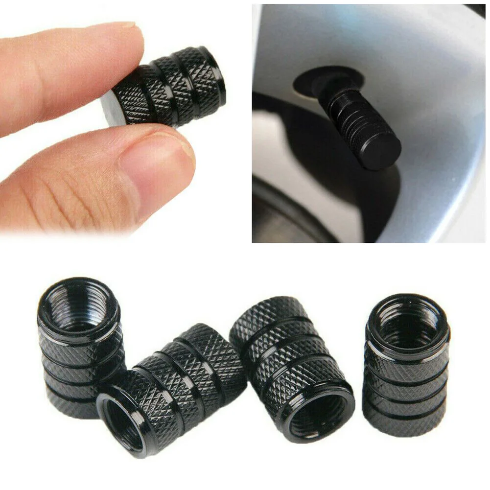 4pcs/set Car Wheel Tyre Valve Accessories Aluminium 2022 Hot Sale Practical 4 Valve Cap Tyre Air Dust Covers Auto