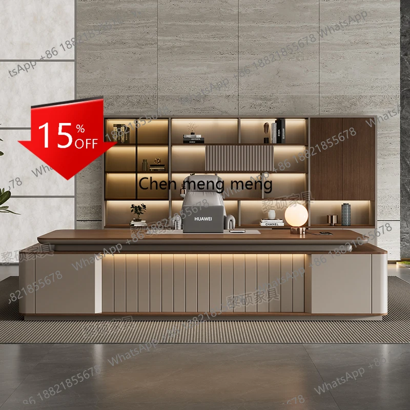 A139 Filing Cabinets Boss Desk Chinese Luxury Storage High Quality Art Corner Desks Drawers Executive Conference Bureau Furnitur