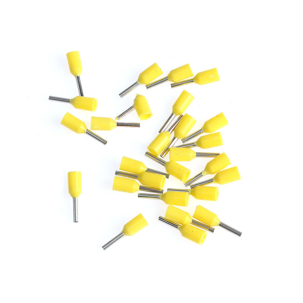 1200pcs E0506 E0508 E7508 E1008 E1508 E2508 Insulated Ferrule Terminal Block Cord End Wire Connector Electrical Crimp Terminator