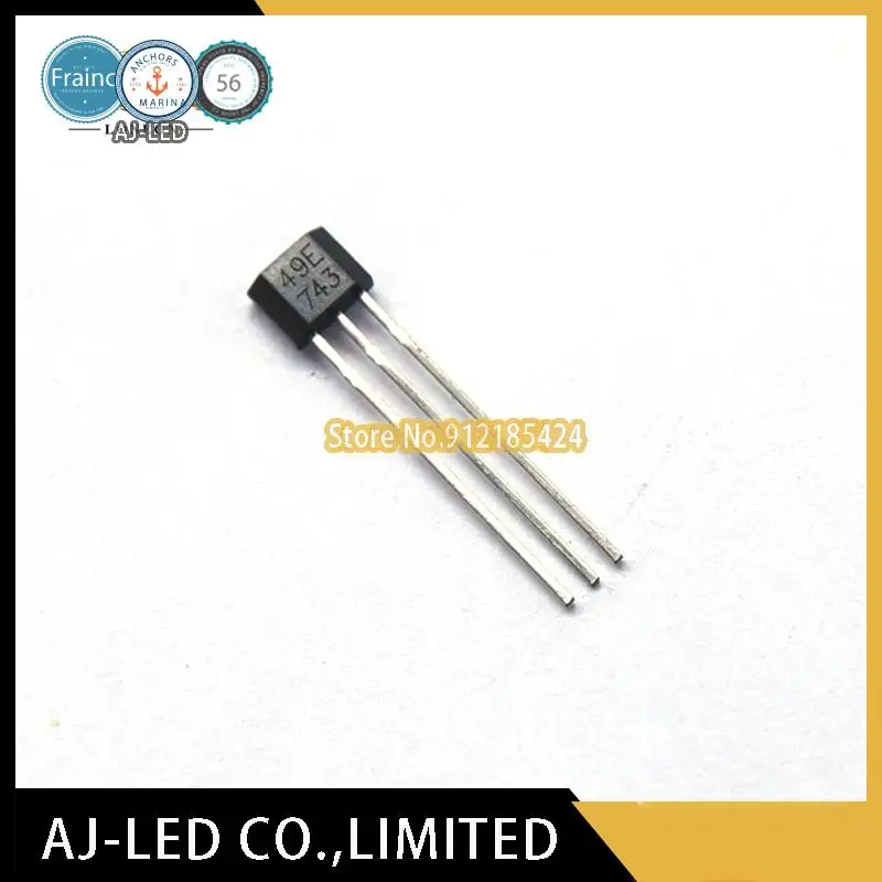 

20pcs/lot OH49E Linear Hall Element Switch Sensor Electric Vehicle Tricycle Handle DIP TO-92 Mark: 49E new